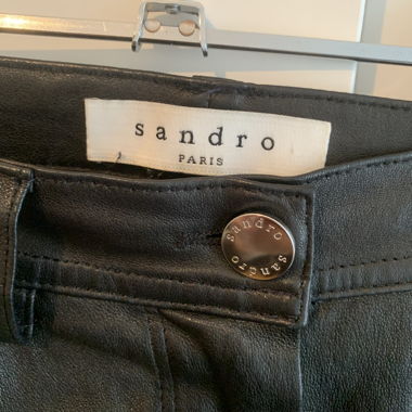 Sandro leather trousers