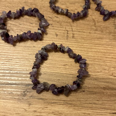 Bracelet en cristal de pierre d'améthyste