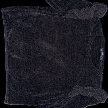 Maglione Zara nero lavorato a maglia
