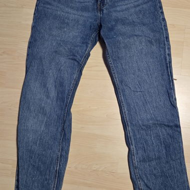 Jeans Bershka High Waist Straight blu