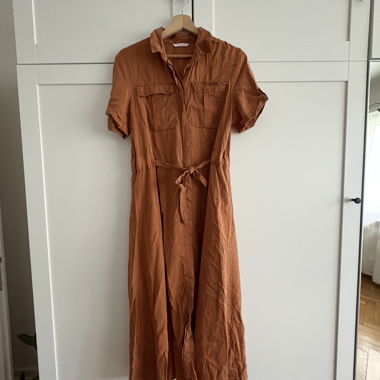 Robe chemise à manches courtes