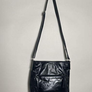 Black Crossbody Leather Bag