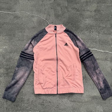Adidas zip track jacket pink