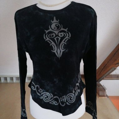Batik Langarmshirt Gr.S/M Neu Boom Baba