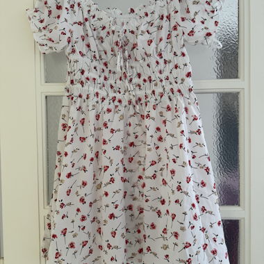 White Floral Dress