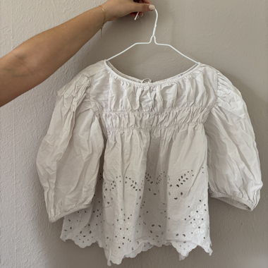 White women’s blouse with embroidery