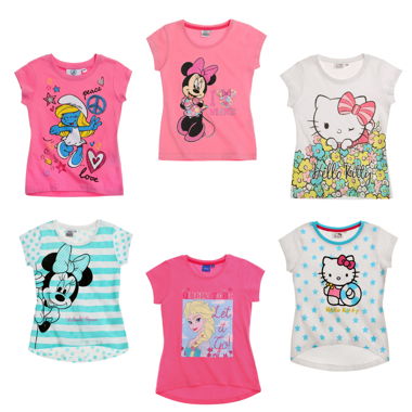 Lot of 6 Girls' T-Shirts 8 Years – New with Tag