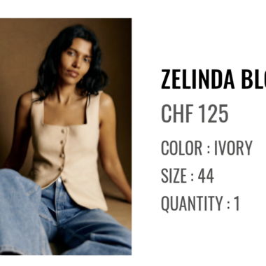 Sézane Zelinda blouse T44 FR