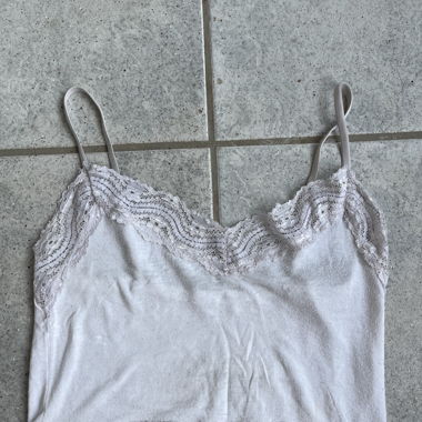 Weisses Spitzen Top