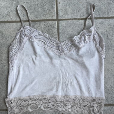 Weisses Spitzen Top