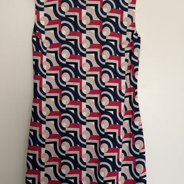 Patterned sleeveless dress