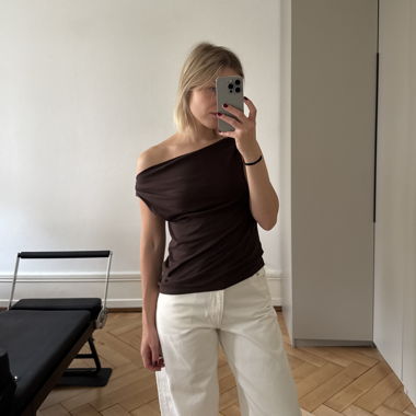Top asimmetrico monospalla Massimo Dutti