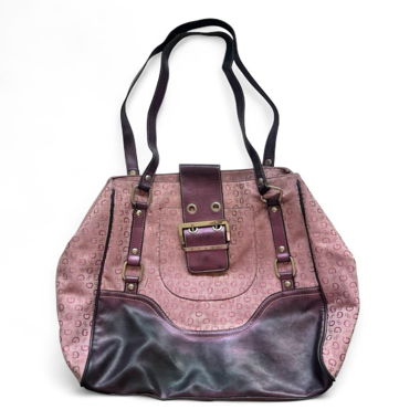 Borsa a tracolla Y2K con monogramma rosa