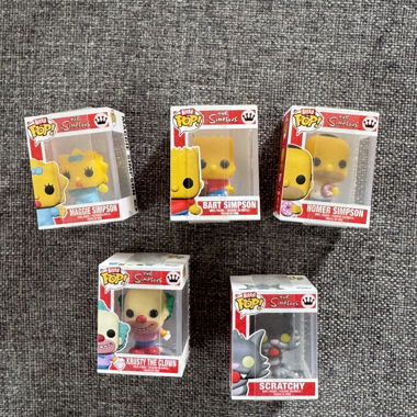 5 The Simpsons Bitty Pops Figures
