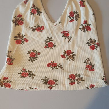 Crop top floreale