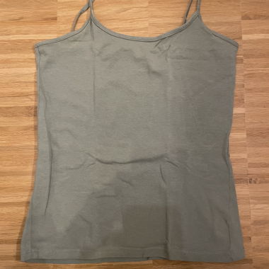 Grey-green spaghetti top