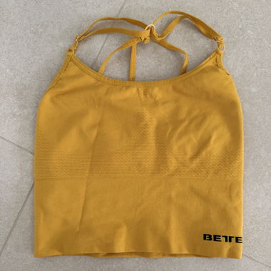 Gelbe Sport-Bh