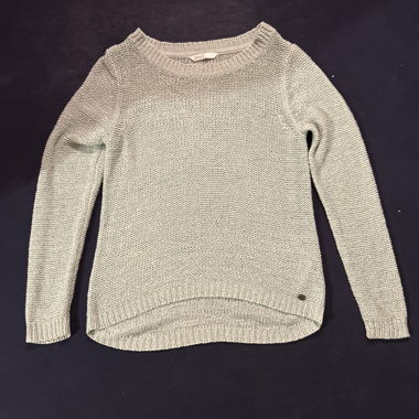 Maglione lavorato a maglia turchese