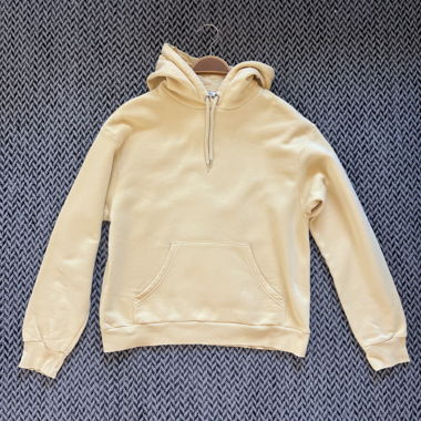 Felpa con cappuccio Monki giallo chiaro XS