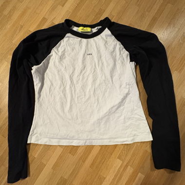 JJXX Long Sleeve Raglan T-Shirt White/Black XL