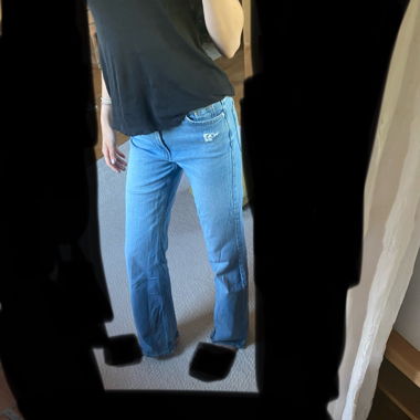 Jeans bootcut blu