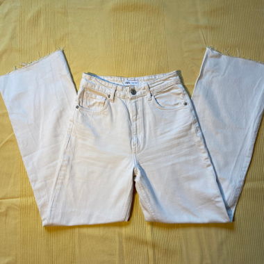 Jeans bianco sporco taglio dritto Taglia S/36