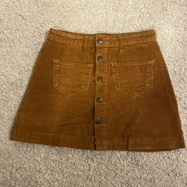 Brauner Cord Jupe