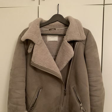 Übergangs-/Winterjacke mit Kunstfell
