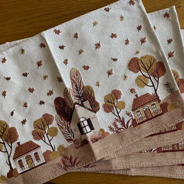 Herbstlich gestaltete Tischsets/Placemats