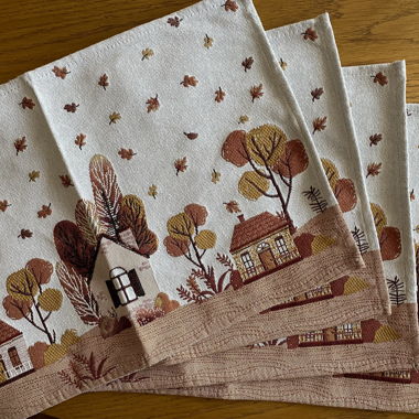 Herbstlich gestaltete Tischsets/Placemats