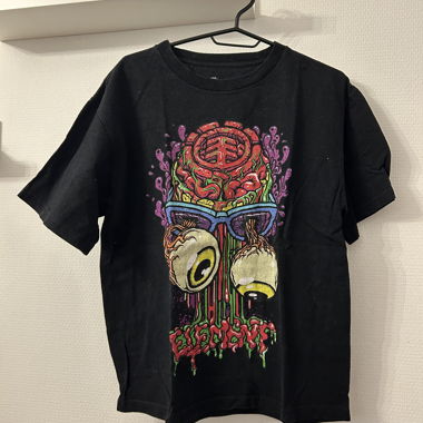 T-shirt nero Element XL grafico