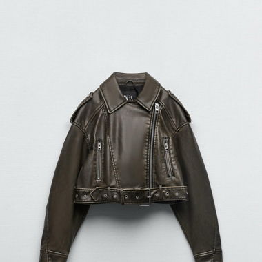 Zara leather jacket