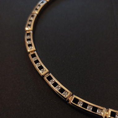 Collana Pierre Lang, color oro con pietre