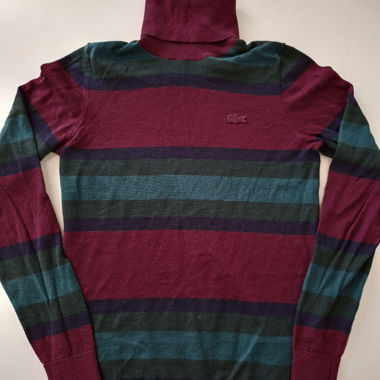 Maglione Lacoste a collo alto in lana merino