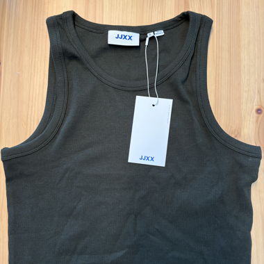 JJXX Fallon Crop Tank Top XL Rosin/green/olive/khaki