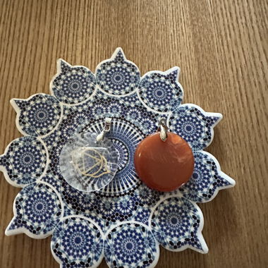 Pendentif en pierre semi-précieuse 