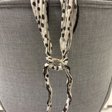 Polka Dot Scarf with Ring