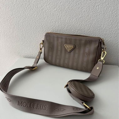 Borsa Mollerus taupe/grigio
