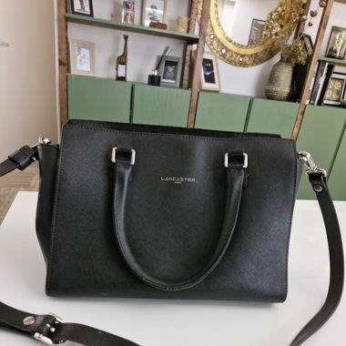 LANCASTER - SIERRA - sac à main noir en cuir