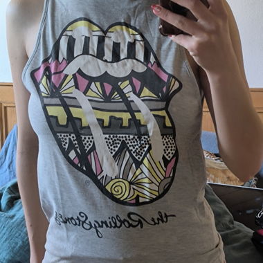 Gray tank top Rolling Stones