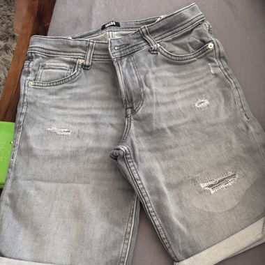 Short enfant gris 164/14y