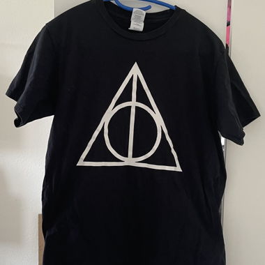 T-shirt noir Deathly Hallows 