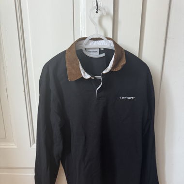 Polo Carhartt manches longues noirmarron, taille S