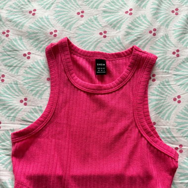 Crop Top rose fushia