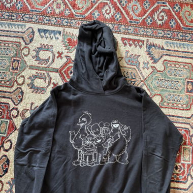 Oversized Kaws Uniqlo Hoodie black