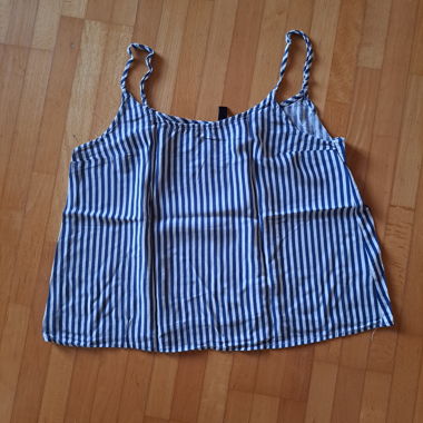 Gestreiftes Trägertop blau-weiss