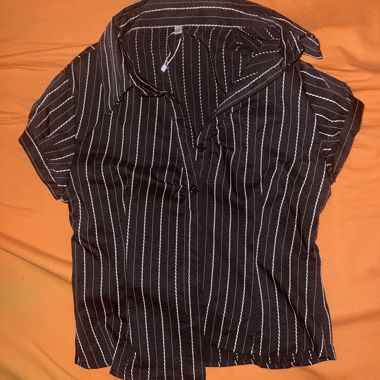Striped short-sleeve shirt