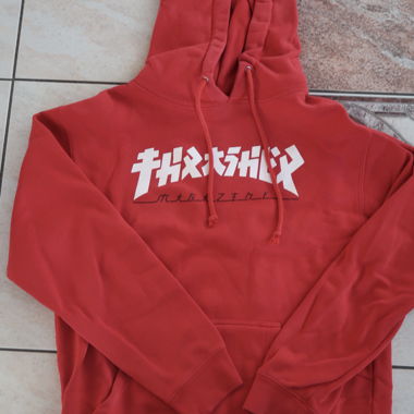 Roter Thrasher Graphic-Hoodie