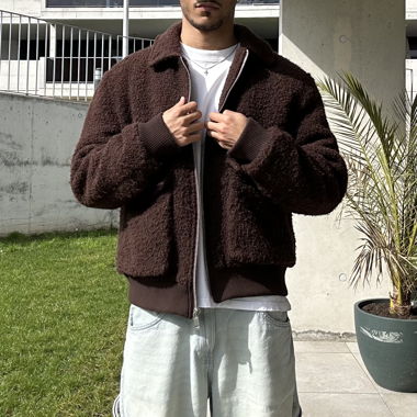 Brown teddy bear jacket