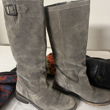 Wildlederstiefel, nie getragen